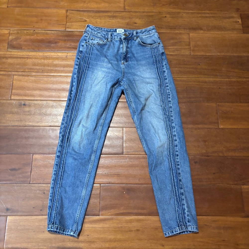 BDG Urban Outfitters Mom‎ Jeans HighRise Vtg Wash Tapered Y2K Indie Grunge|Sz 27
